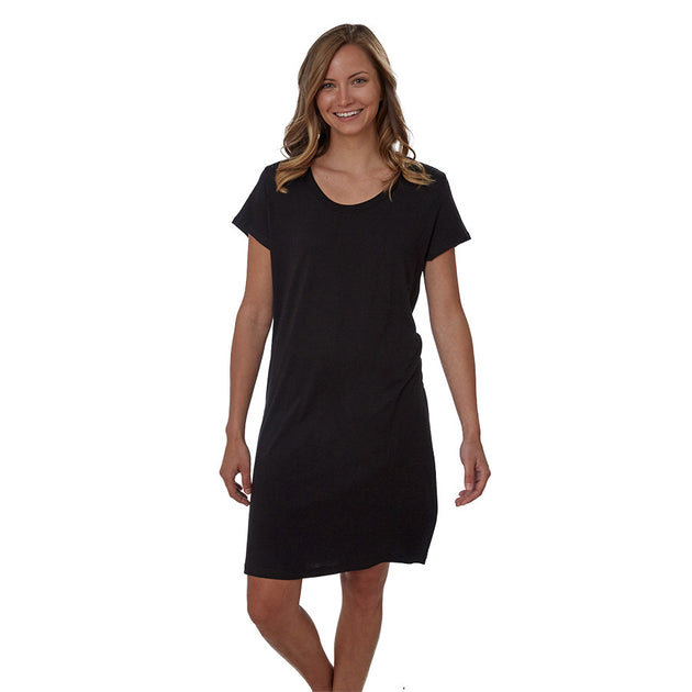Goodwear Women's Short Sleeve Sleepwear Nightshirt Bamboo Made In USA ...