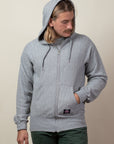 S-Curve Full Zip Hoodie in Looped French Terry