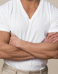 Adult Short Sleeve V-Neck-Undershirt 2-PACK