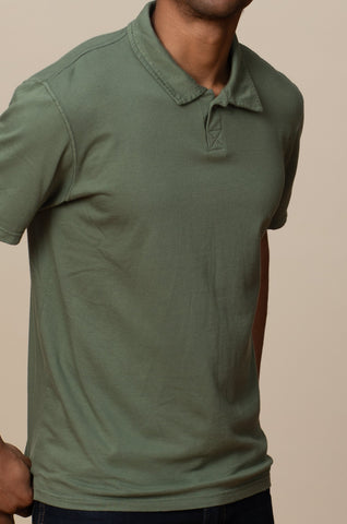 Adult Short Sleeve Polo Viscose Hemp